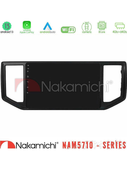 Nakamichi Car Audio System for Volkswagen Amarok 2017-2022 Bluetooth USB WiFi GPS Apple CarPlay Android Auto with 9" Touch Screen