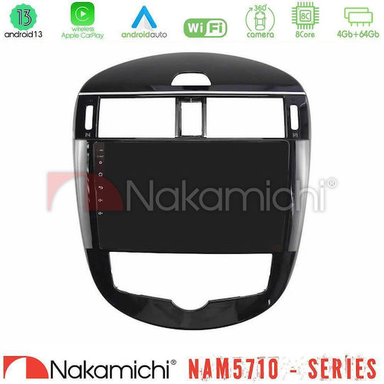 Nakamichi Car Audio System for Nissan Pulsar 2015-2018 with A/C Bluetooth USB WiFi GPS Apple CarPlay Android Auto with 9" Touch Screen