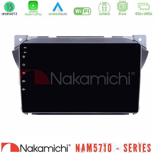Nakamichi Car Audio System for Suzuki Alto Nissan Pixo 2009+ with Touch Screen 9" Bluetooth USB Wi-Fi GPS Apple CarPlay Android Auto