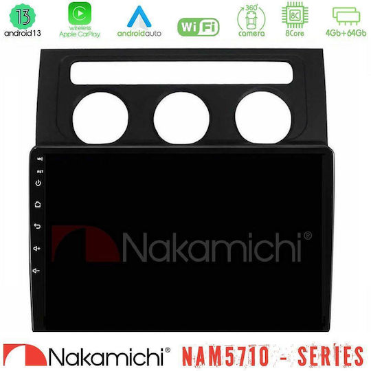 Nakamichi Car Audio System for Volkswagen Touran 2003-2011 Bluetooth USB WiFi GPS Apple CarPlay Android Auto with 10" Touch Screen