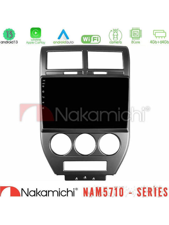 Nakamichi Car Audio System for Jeep Compass / Patriot 2007-2008 Bluetooth USB WiFi GPS Apple CarPlay Android Auto with 10" Touch Screen