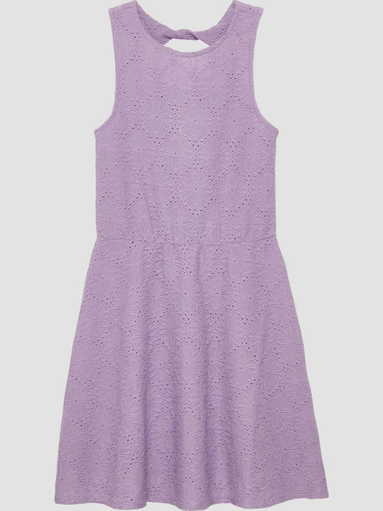 Mädchenkleid Flieder