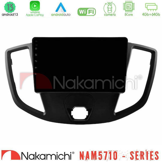 Nakamichi Car Audio System for Ford Transit 2014-2021 with Touch Screen 9" Bluetooth USB Wi-Fi GPS Apple CarPlay Android Auto
