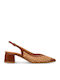 Heels with Chunky Mid Heel Brown