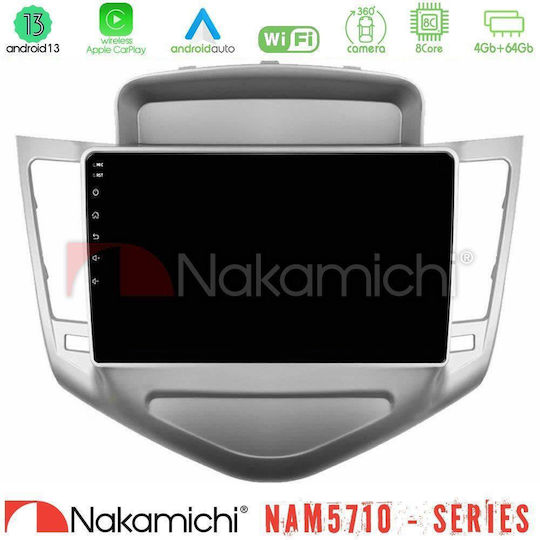 Nakamichi Ηχοσύστημα Αυτοκινήτου για Chevrolet Cruze 2009-2012 (Bluetooth/USB/WiFi/GPS/Apple-Carplay/Android-Auto) με Οθόνη Αφής 9"