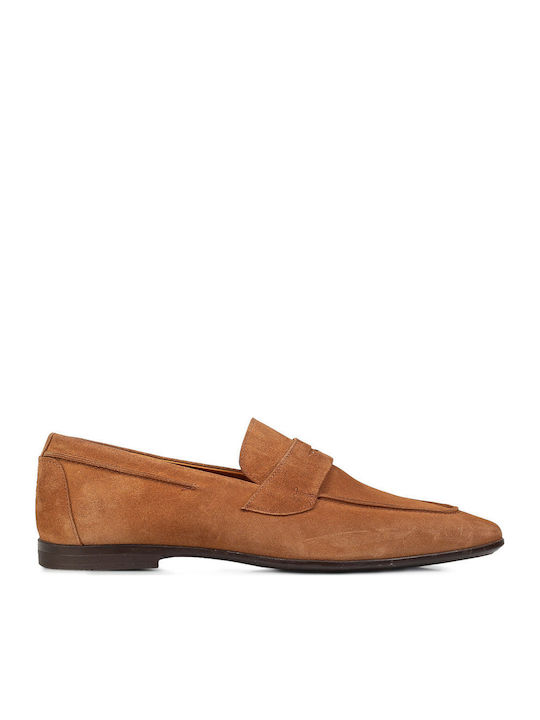 Sigotto Suede Men's Moccasins in Tabac Brown Co...