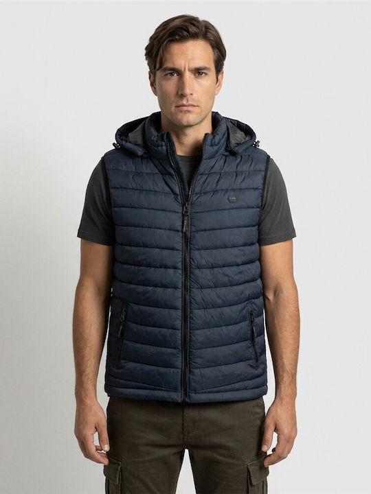 Double Αμάνικο Μπουφάν Puffer Μπλε