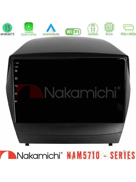 Nakamichi Car Audio System for Hyundai iX35 2010-2013 with A/C Bluetooth USB WiFi GPS Apple CarPlay Android Auto with 9" Touch Screen