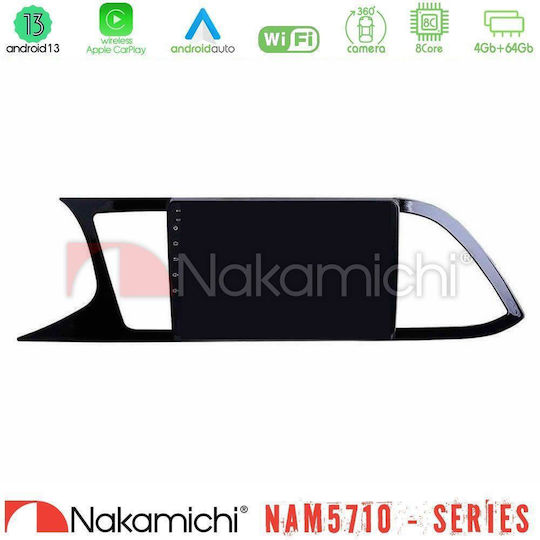 Nakamichi Car Audio System for Seat Leon 2013 – 2019 Bluetooth USB WiFi GPS Apple CarPlay Android Auto with 9" Touch Screen