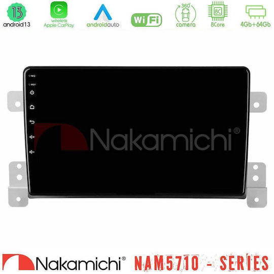 Nakamichi Ηχοσύστημα Αυτοκινήτου για Suzuki Grand Vitara 2014 (Bluetooth/USB/WiFi/GPS/Apple-Carplay/Android-Auto) με Οθόνη Αφής 9"