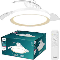 Philips Bliss Πλαφονιέρα με Φως Διάφανη / Λευκή Philips Bliss Πλαφονιέρα με Φως Διάφανη / Λευκή