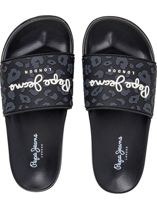 Pepe Jeans Flip Flops in Black Colour