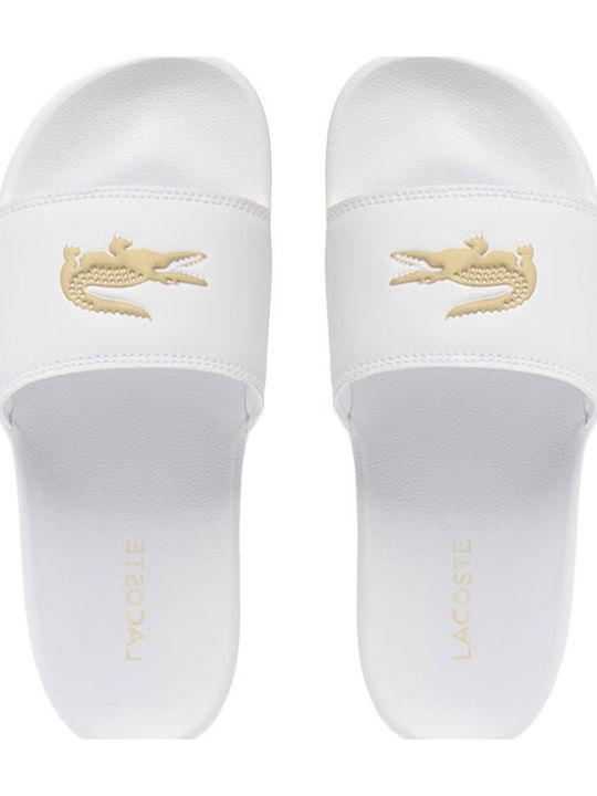 Lacoste Slides Λευκά