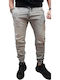 Cover Ibiza Men's Elastic Jeans Pants with Loose Fit Grey Denim