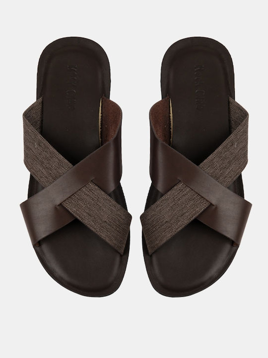 Rock Club Men's Sandals in Brown Colour