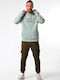 Sweatshirt With Hood Sage H0155F