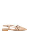 Γυναικείες Μπαλαρίνες Slingback με Λουράκι σε Μπεζ Χρώμα