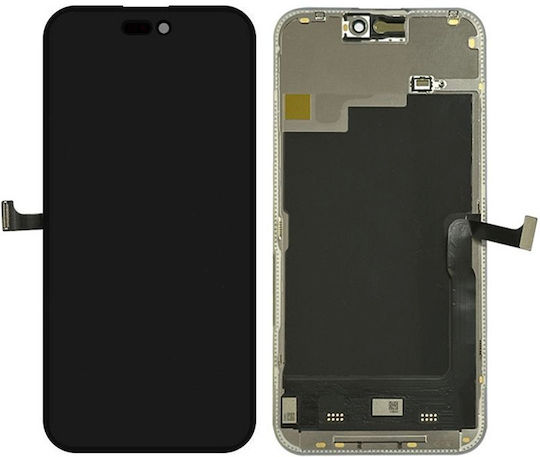Incell Ersatzbildschirm für Mobiltelefone für iPhone 15 Pro Schwarz