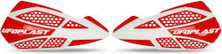 UFO Protective Motorcycle Handguards in Red Colour