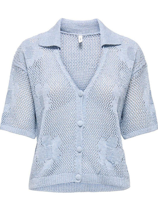 Къса Дамска Жилетка Soft Chambray
