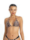 Bikini Τριγωνάκι B Cup Animal Print Καφέ