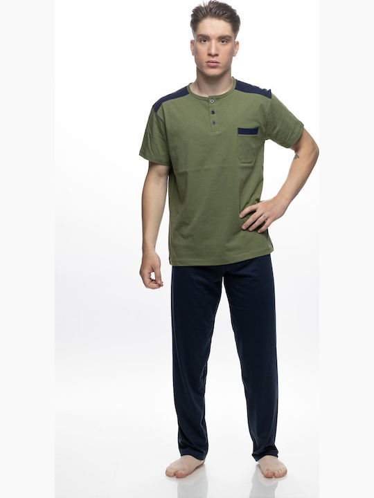 Galaxy Summer Men's Pyjama Khaki