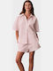 Short Sleeve Women's Shirt Peach