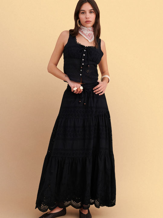 attrattivo Maxi Skirt Black