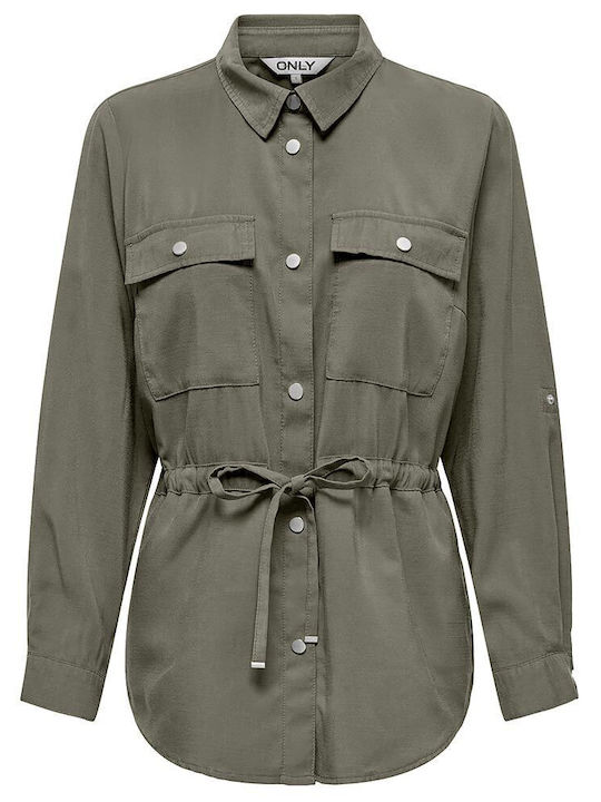 Only Damen Jacke Smokey Olivgrün