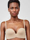 Sticker Push Up Beige Bra