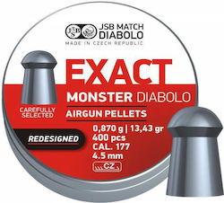 Jsb Exact Monster 4,52mm 0,870g 400 Bucăți Rede...