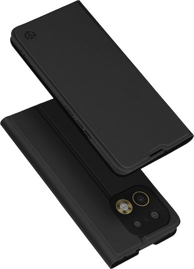Techsuit Magskin Book Din Silicon Și Piele Artificială Neagră Realme 16 Pro+