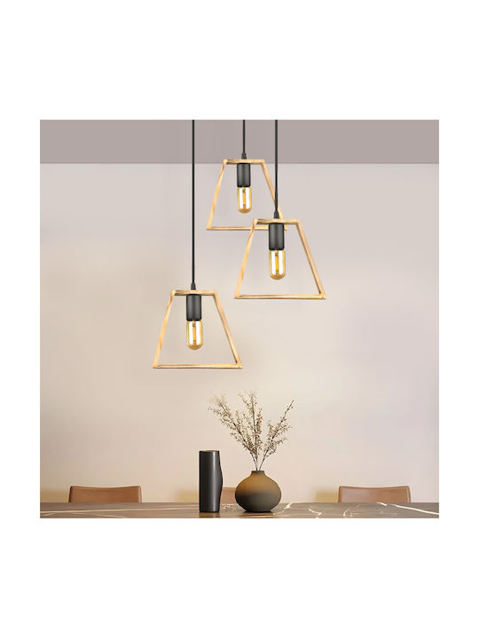 Megapap Tekli Pendant Ceiling Light with E27 Socket 40x30x90cm