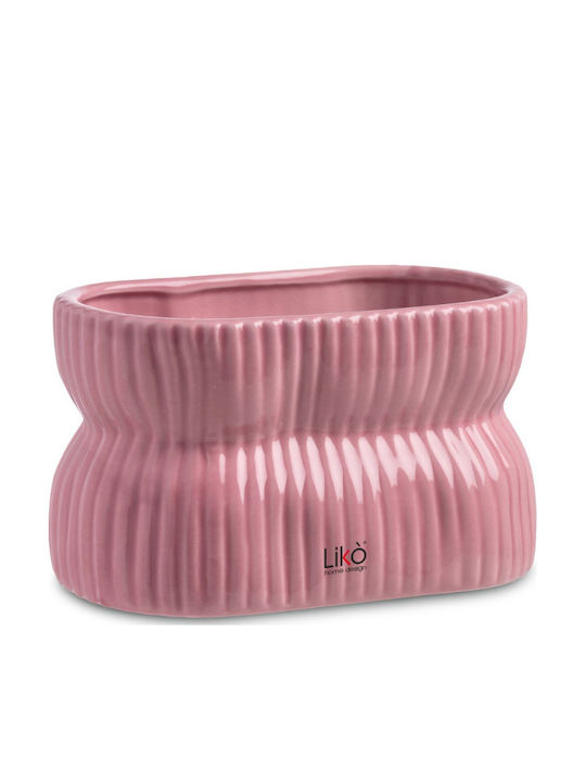 Likò Italia Ceramic Multicolour Plant Pot 17.5x11.5x10cm