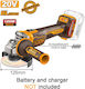 Ingco CAGLI212027E Τροχός 125mm Μπαταρίας Brush...