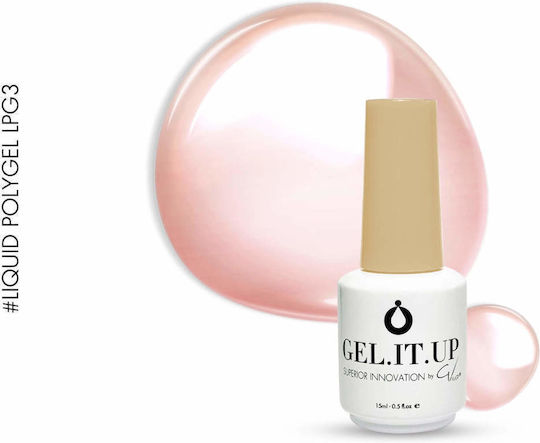 GEL.IT.UP Ημιμόνιμο Βερνίκι Νυχιών Ροζ 15ml