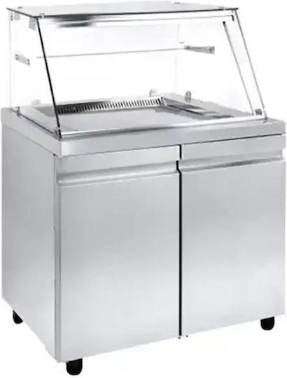 Niki Inox Heizungs-Buffet mit Leistung 1600W und Maße 89x80x129cm Vit ri na