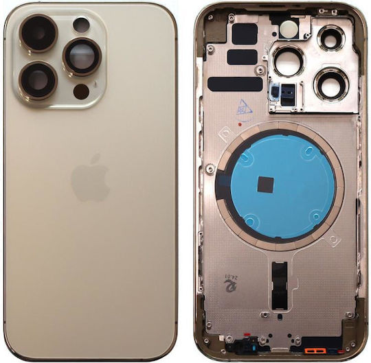 Apple iPhone 14 Pro Gold Battery Cover Oem