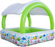 Children's Square Swimming Pool 240L Inflatable 143x143x123cm