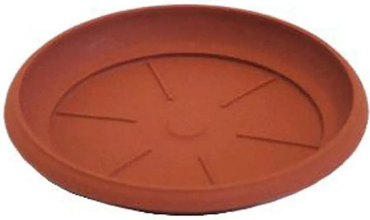 Miltoplast Πιάτο Γλάστρας Πλαστικό Καφέ-τερακότα 12x12εκ. Nr20
