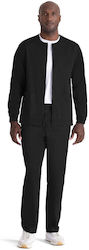 Barco Unisex Medical Pants And Blouse Set Black Made Of Cotton And Polyester