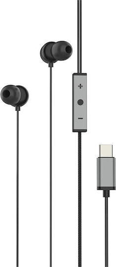 Vidvie In-ear Handsfree Ακουστικά με Βύσμα USB-C Μαύρο