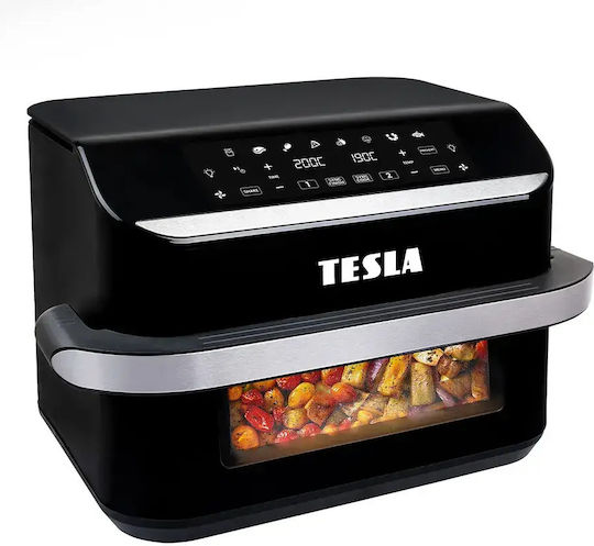 Tesla Aircook Flexizone Q570 Xxl Двойна Подвижна Кошница 10л Черен Еър фрайър