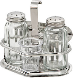 Metano Salt and Pepper Shaker Set with Stand