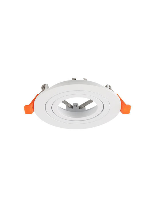 V-TAC Round Metallic Frame for White GU10 Spots