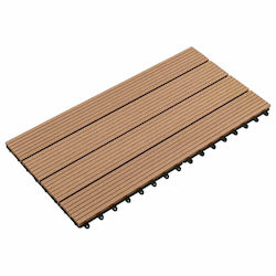 vidaXL Πλακάκι από WPC 60x30εκ. 6τμχ 42046687