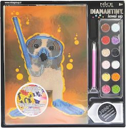 Russell Mozaika Sticker Sequins Dog 1235 32x32 B C Russell