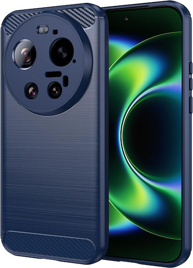 Techsuit Carbon Silicone Blue Back Cover (Xiaomi 17 Ultra)