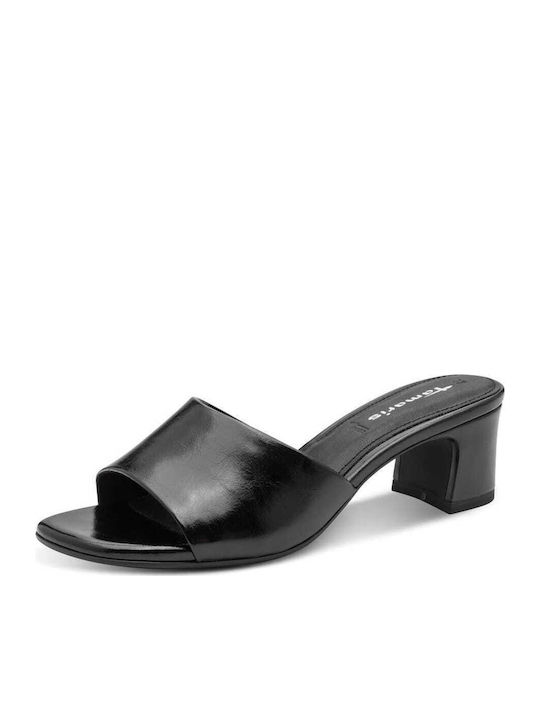 Mules with Low Heel in Black Colour