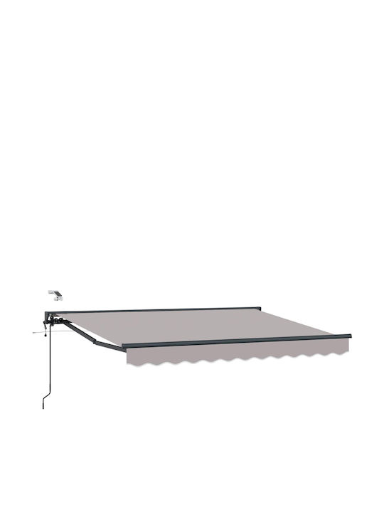 vidaXL Cort Terasă Gri 3x2.5m